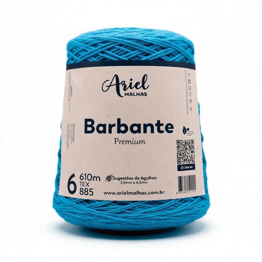 Barbante Azul Celeste Premium - Ariel Malhas