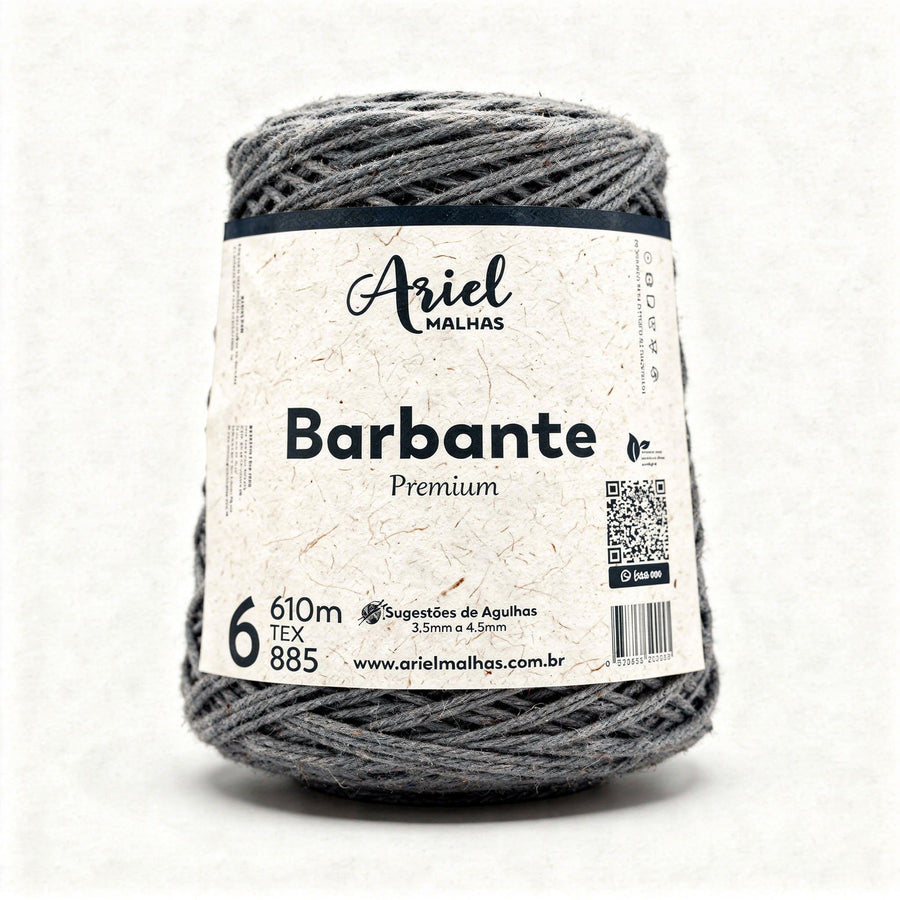 Barbante Grafite Premium - Ariel Malhas