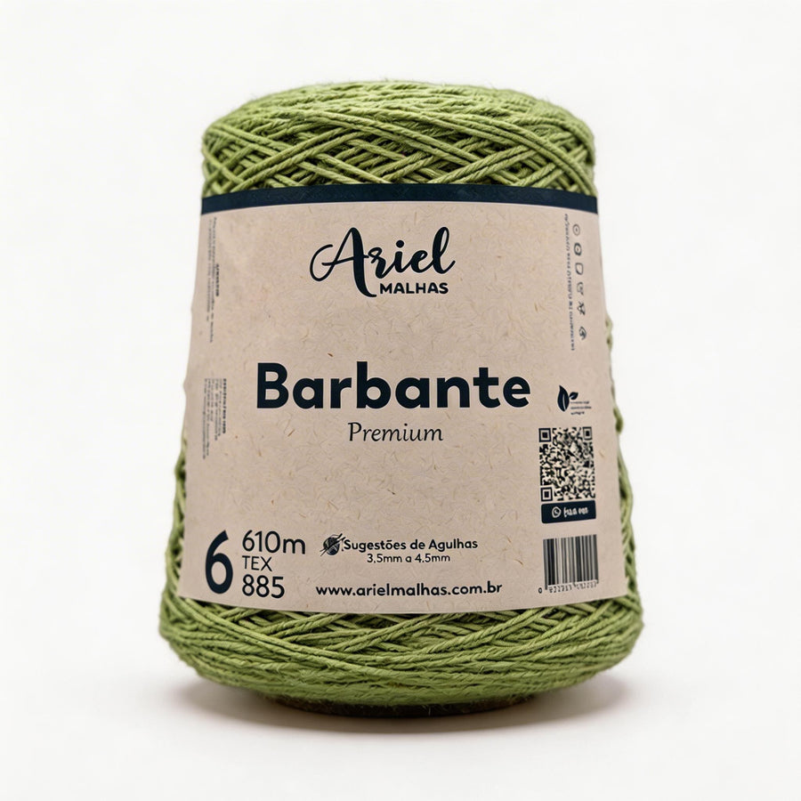 Barbante Verde Abacate Premium - Ariel Malhas