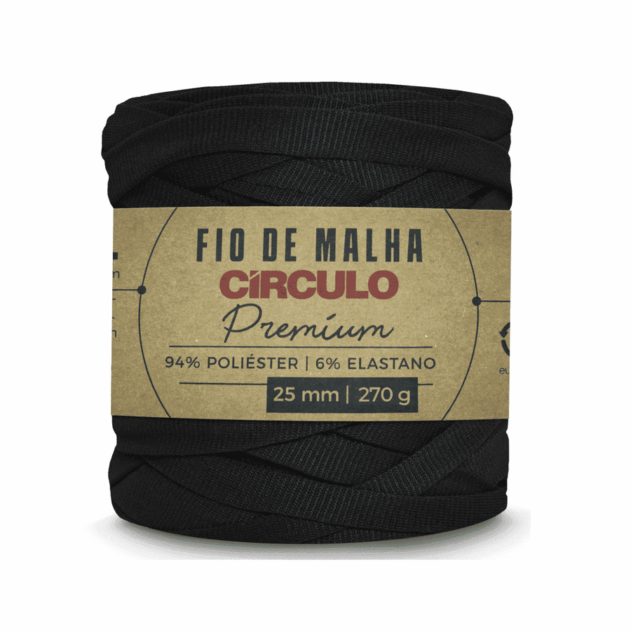 Fio de Malha Preto 8990 Black Circulo