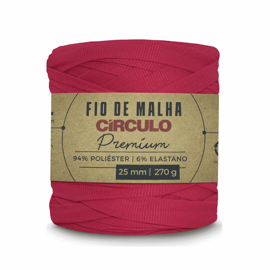 Fio de Malha Rosa Vermelha 3748 Circulo