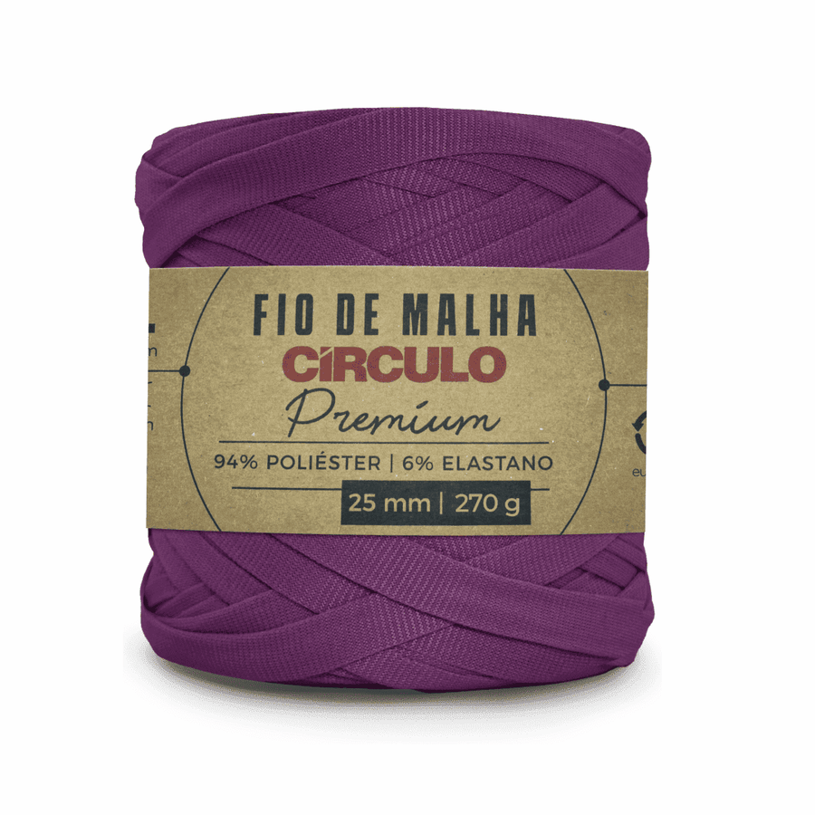 Fio de Malha Roxo Brilhante 6859 Circulo