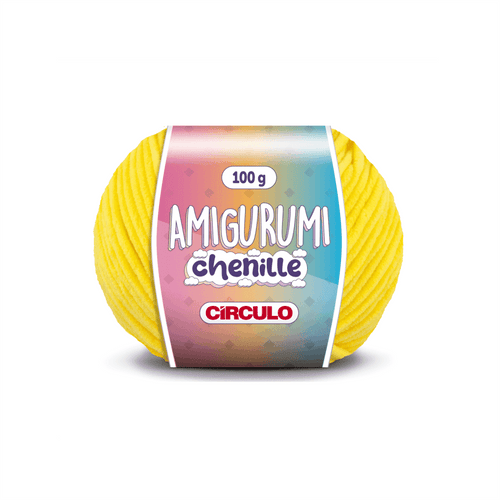 Amigurumi Amarelo Claro Chenille Circulo - 7072 Centeio - R - Ariel Malhas | Universo do Artesão