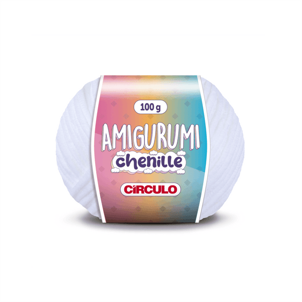 Amigurumi Branco Chenille Circulo 8001