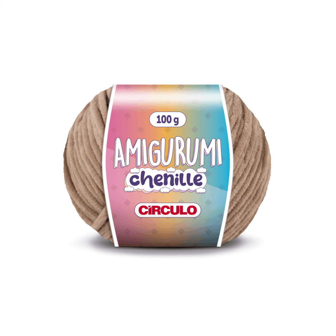 Amigurumi Madeira Chenille Circulo - 7727 - Ariel Malhas | Universo do Artesão