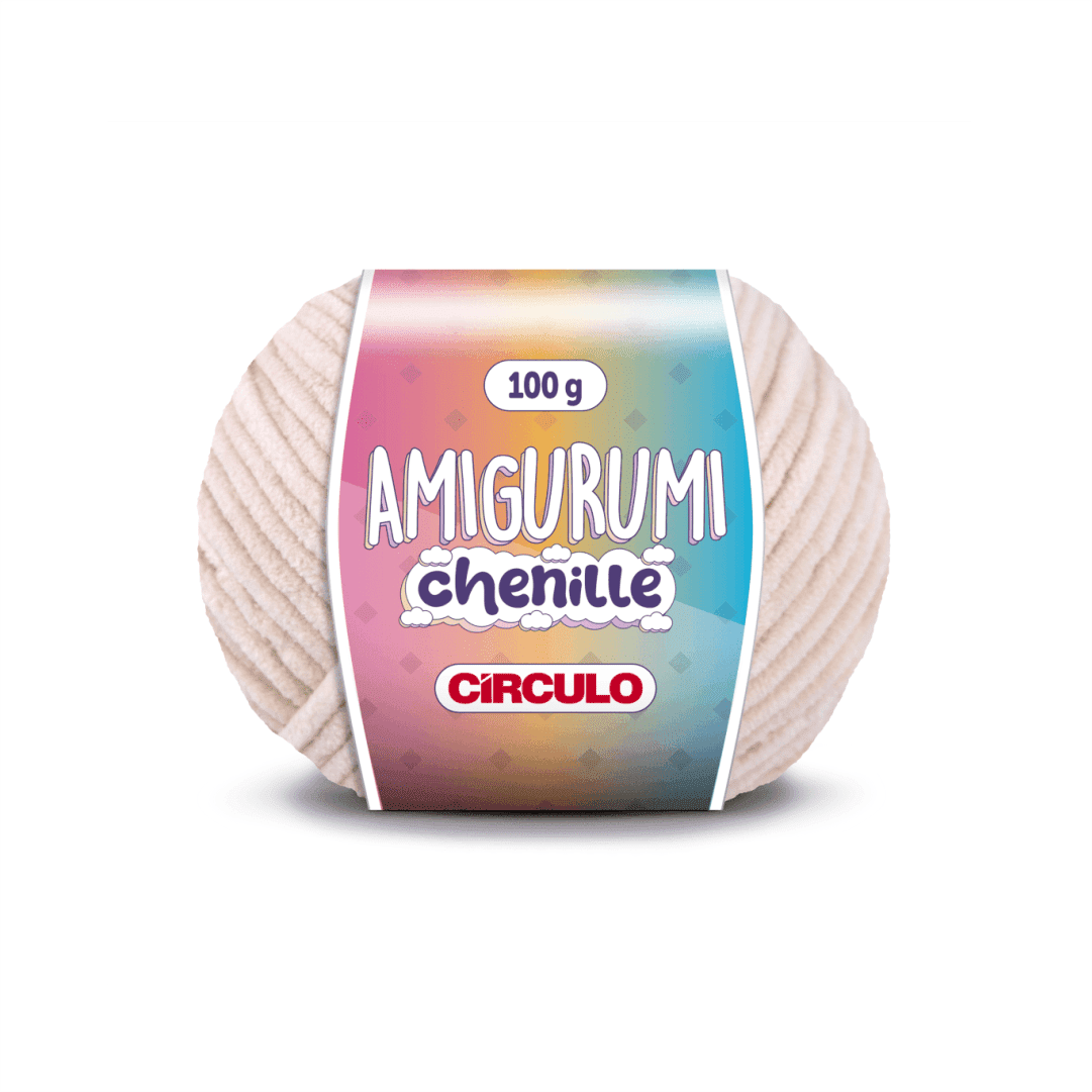 Amigurumi Nude Chenille Circulo 3148 Macadância - Ariel Malhas | Universo do Artesão