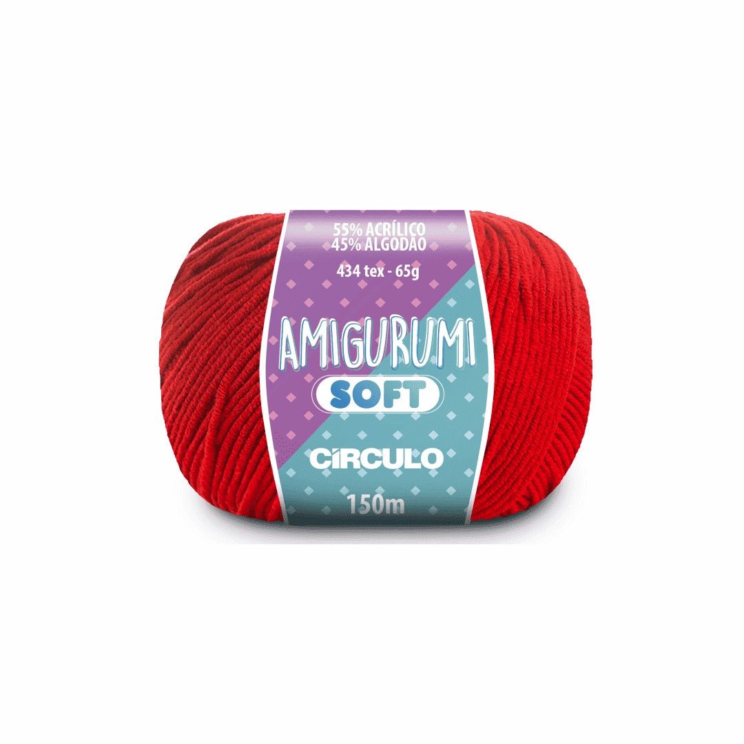 Amigurumi soft anil profundo 2401 azul circulo 65g 150m - Ariel Malhas | Universo do Artesão