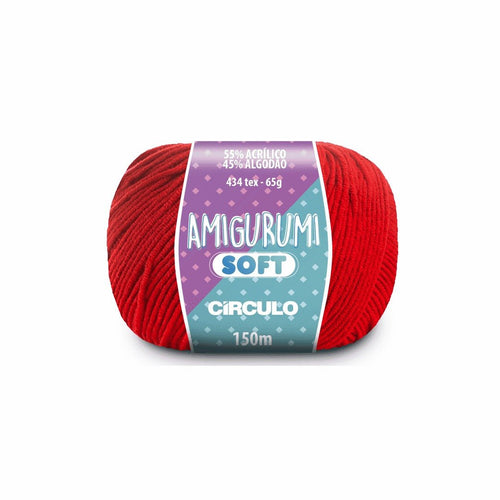 Amigurumi soft anil profundo 2401 azul circulo 65g 150m - Ariel Malhas | Universo do Artesão