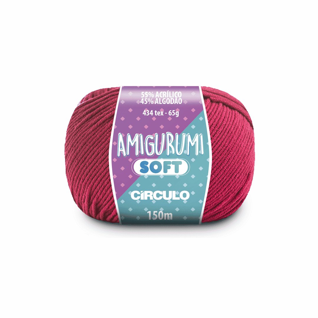 Amigurumi soft desejo 3146 rosa circulo 65g 150m - Ariel Malhas | Universo do Artesão