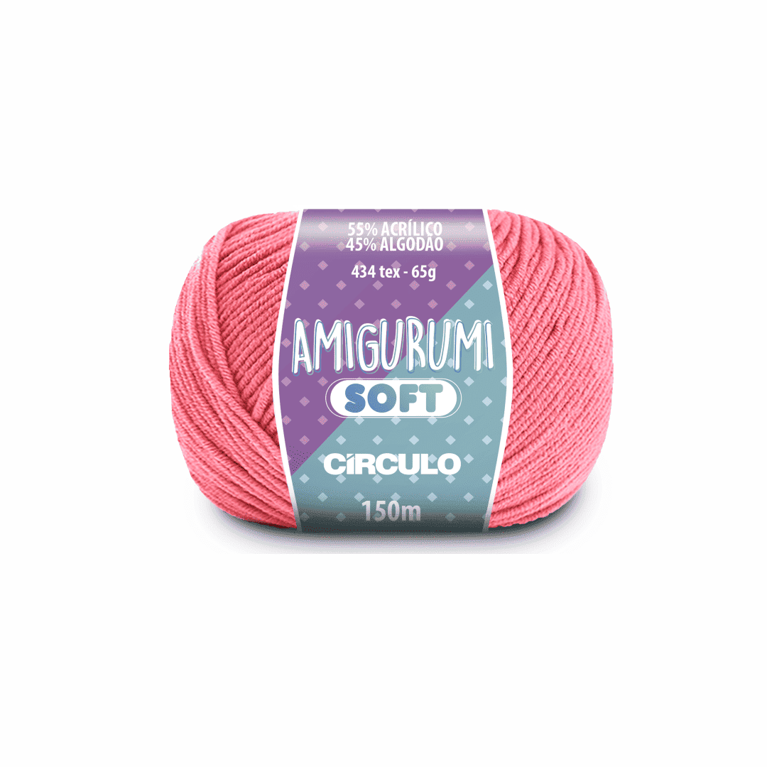 Amigurumi soft flamingo 3048 rosa circulo 65g 150m - Ariel Malhas | Universo do Artesão