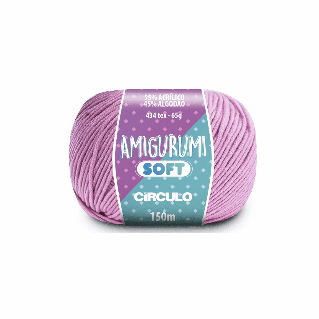 Amigurumi soft rosa candy 3526 rosa circulo 65g 150m - Ariel Malhas | Universo do Artesão