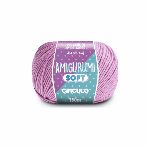 Amigurumi soft rosa candy 3526 rosa circulo 65g 150m - Ariel Malhas | Universo do Artesão