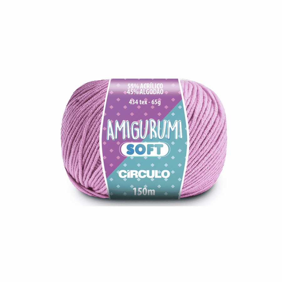Amigurumi soft rosa candy 3526 rosa circulo 65g 150m