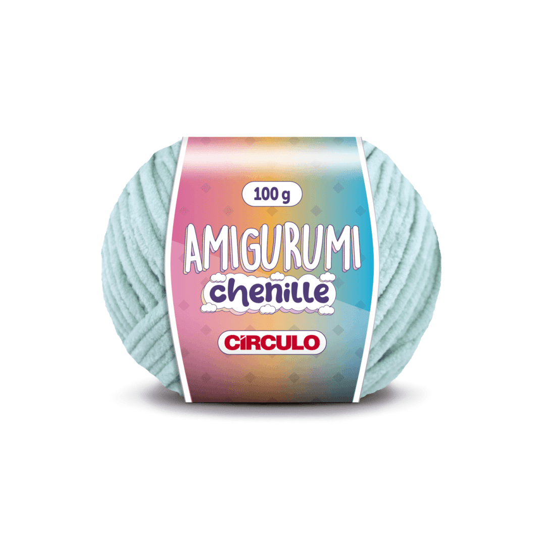 Amigurumi Verde Candy Chenille Circulo - 2204 - Ariel Malhas | Universo do Artesão