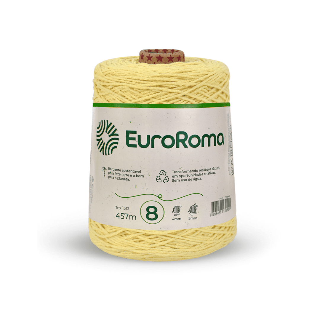 Barbante Amarelo Bebê EuroRoma - Ariel Malhas | Universo do Artesão