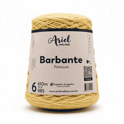 Barbante Amarelo Bebê Premium - Ariel Malhas - Ariel Malhas | Universo do Artesão