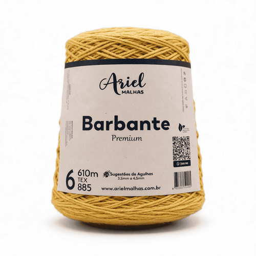 Barbante Amarelo Forte Premium - Ariel Malhas - Ariel Malhas | Universo do Artesão