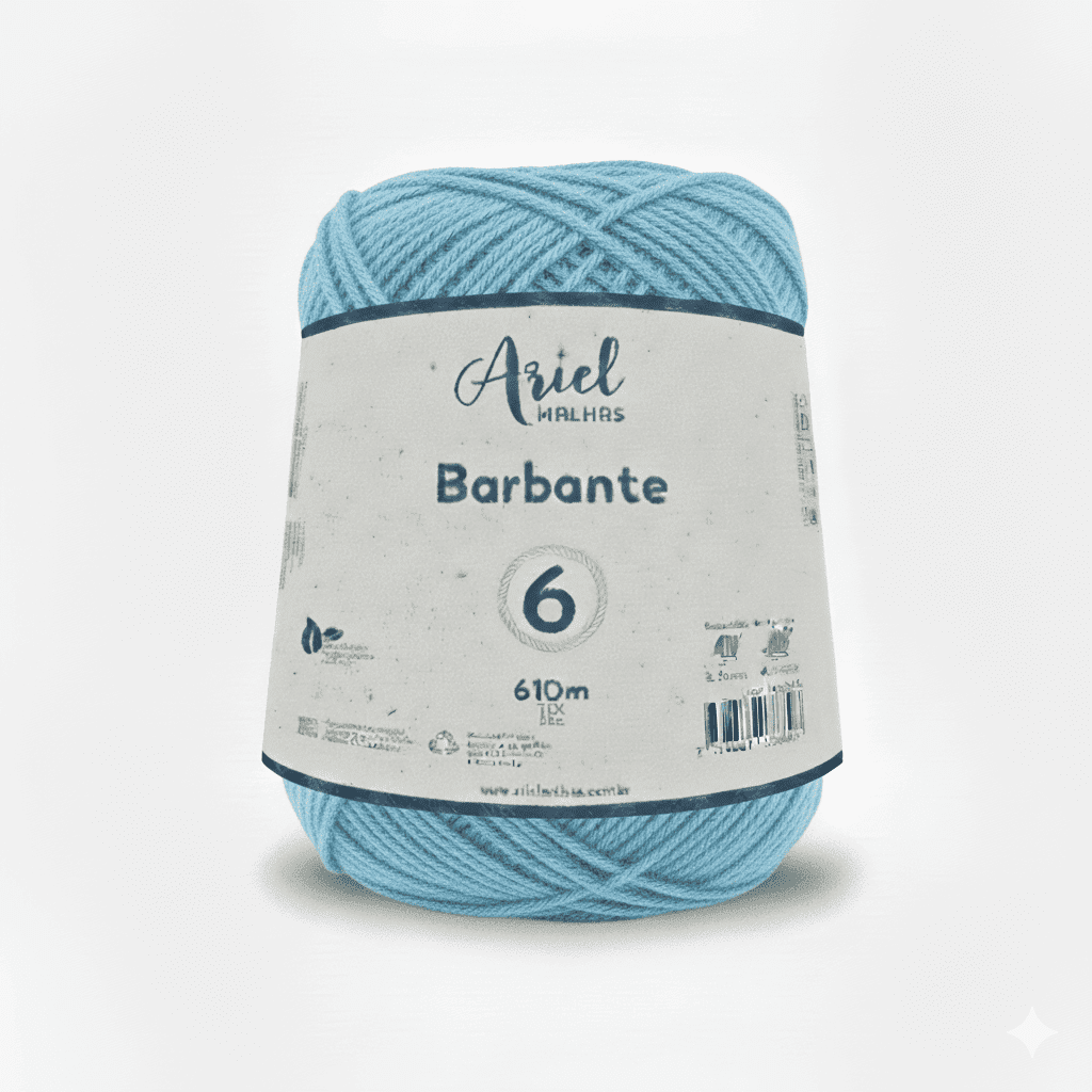Barbante Azul Claro Premium - Ariel Malhas - Ariel Malhas | Universo do Artesão