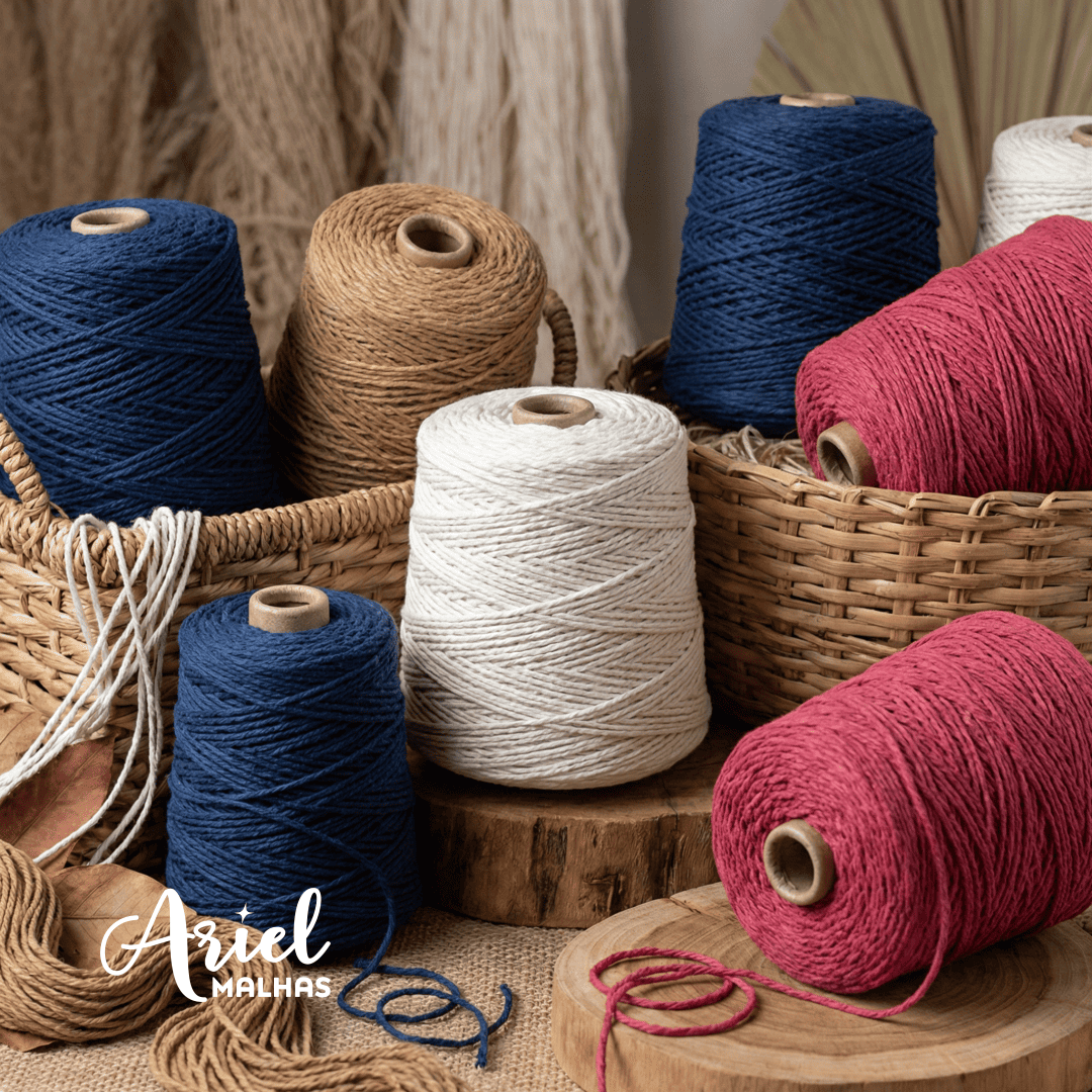 Barbante Azul Claro Premium - Ariel Malhas - Ariel Malhas | Universo do Artesão