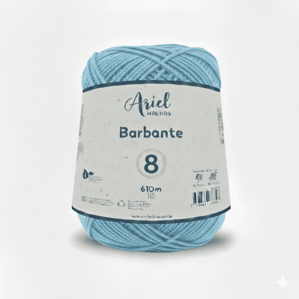 Barbante Azul Claro Premium - Ariel Malhas - Ariel Malhas | Universo do Artesão