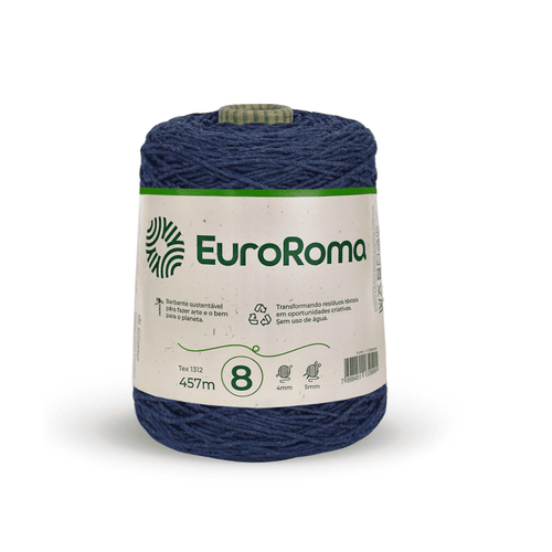 Barbante Azul Marinho EuroRoma - Ariel Malhas | Universo do Artesão