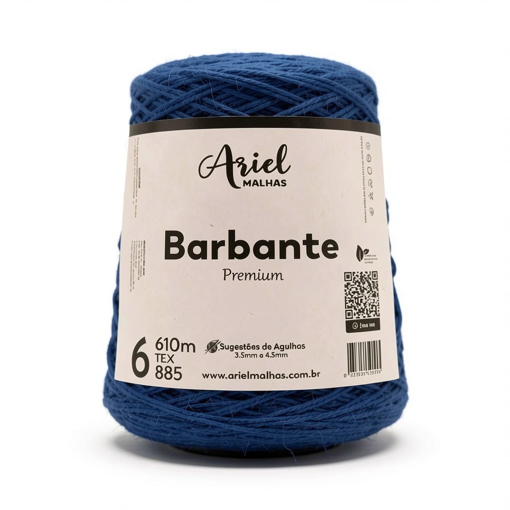 Barbante Azul Royal Premium - Ariel Malhas - Ariel Malhas | Universo do Artesão