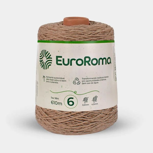 Barbante Bege Euro Roma - Ariel Malhas | Universo do Artesão