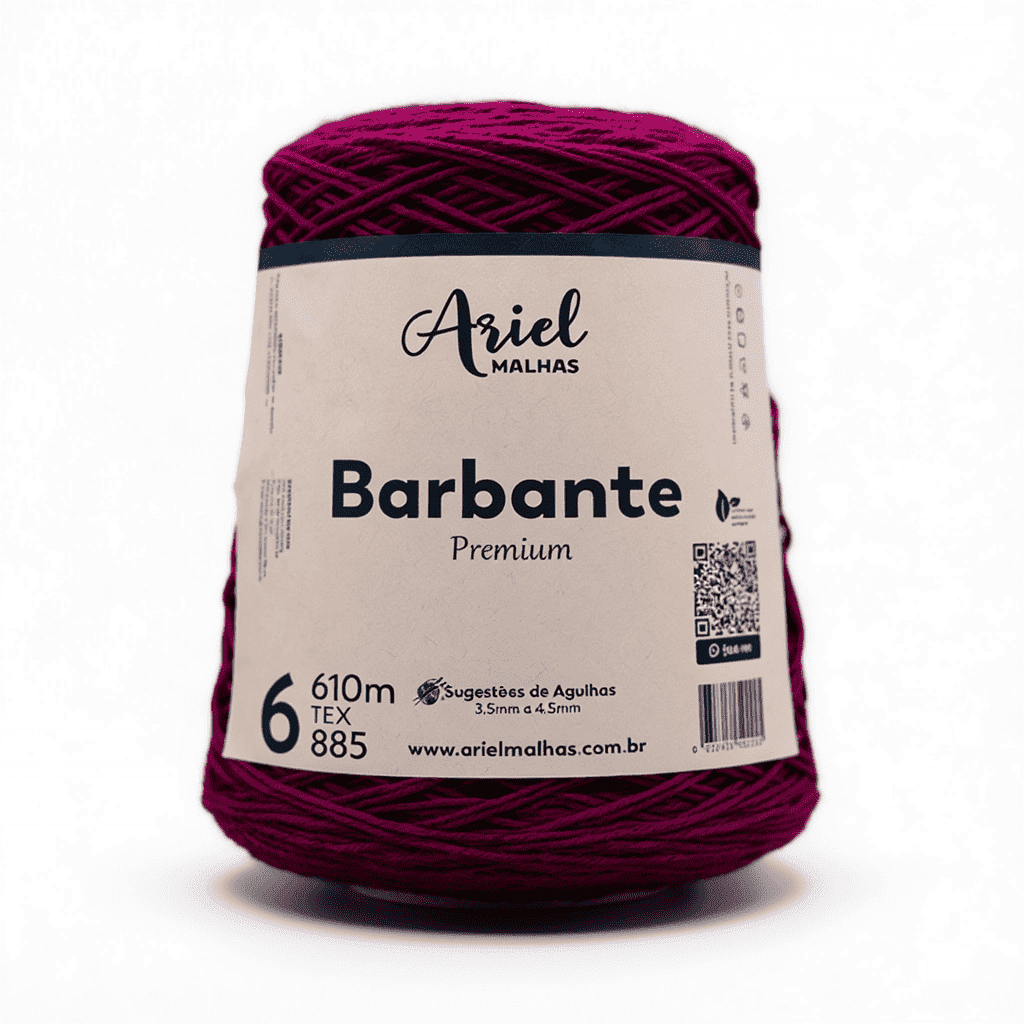 Barbante Beterraba Premium - Ariel Malhas - Ariel Malhas | Universo do Artesão
