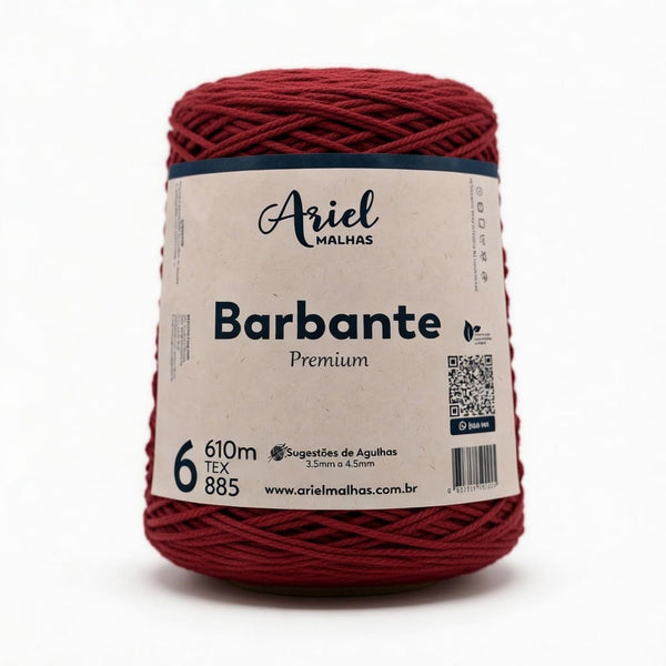 Barbante Bordô Premium - Ariel Malhas