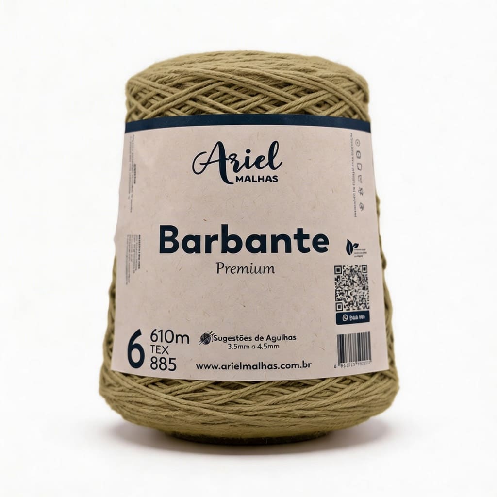 Barbante Caqui Premium - Ariel Malhas - Ariel Malhas | Universo do Artesão