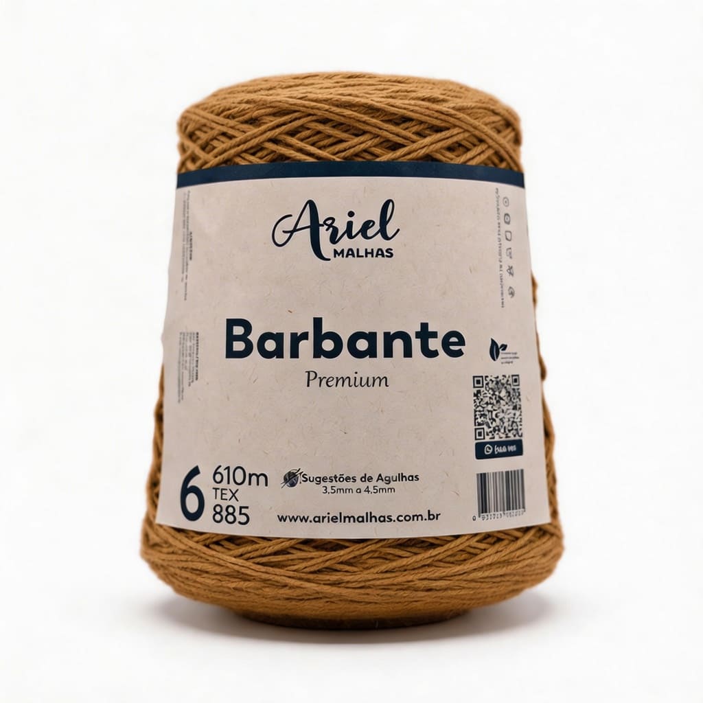Barbante Caramelo Premium - Ariel Malhas - Ariel Malhas | Universo do Artesão