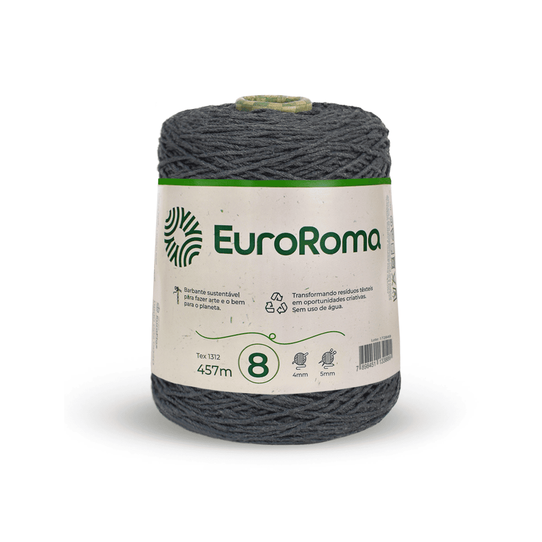 Barbante Chumbo EuroRoma - Ariel Malhas | Universo do Artesão