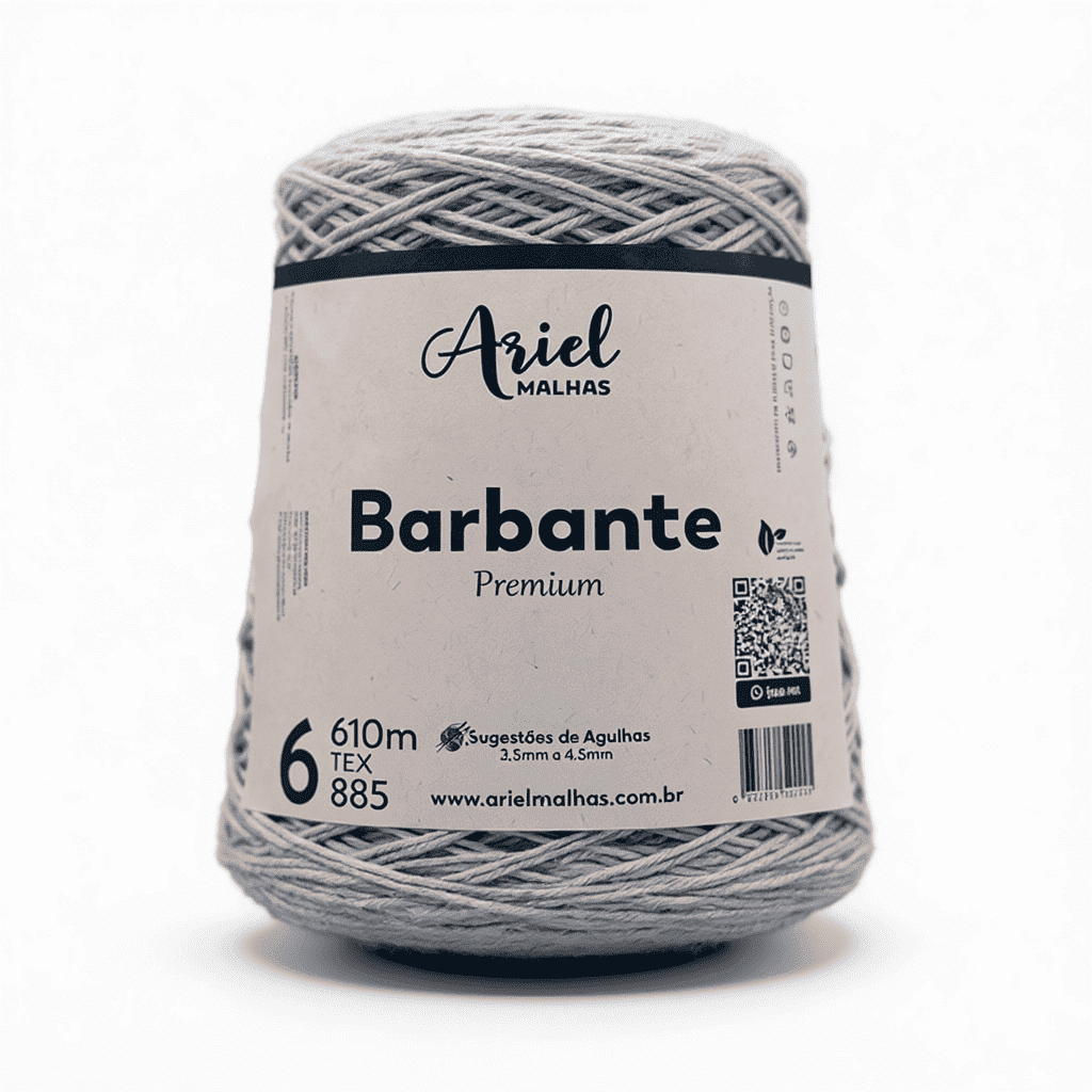 Barbante Cinza Premium - Ariel Malhas - Ariel Malhas | Universo do Artesão
