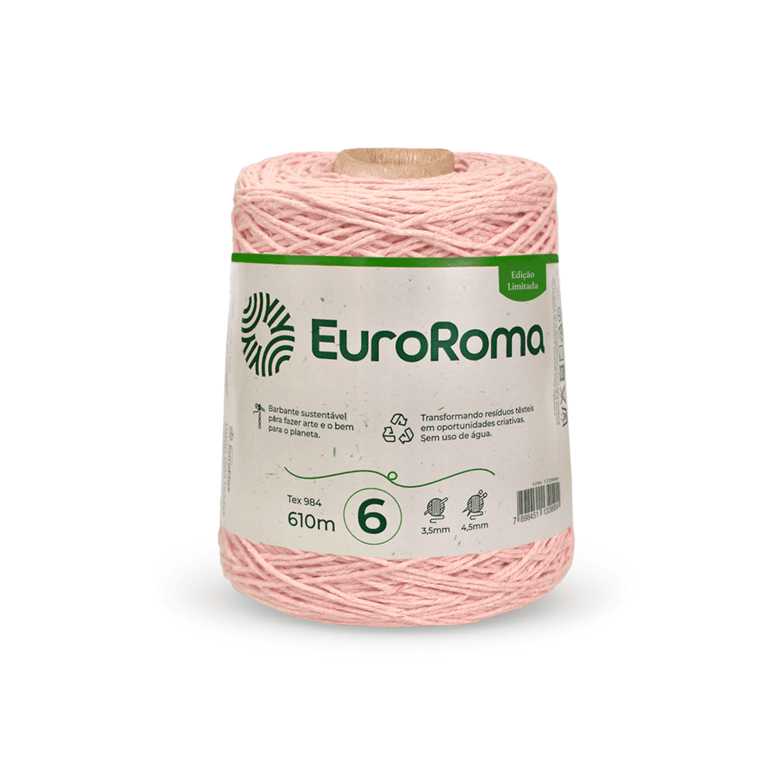 Barbante Coral Estonado EuroRoma - Ariel Malhas | Universo do Artesão