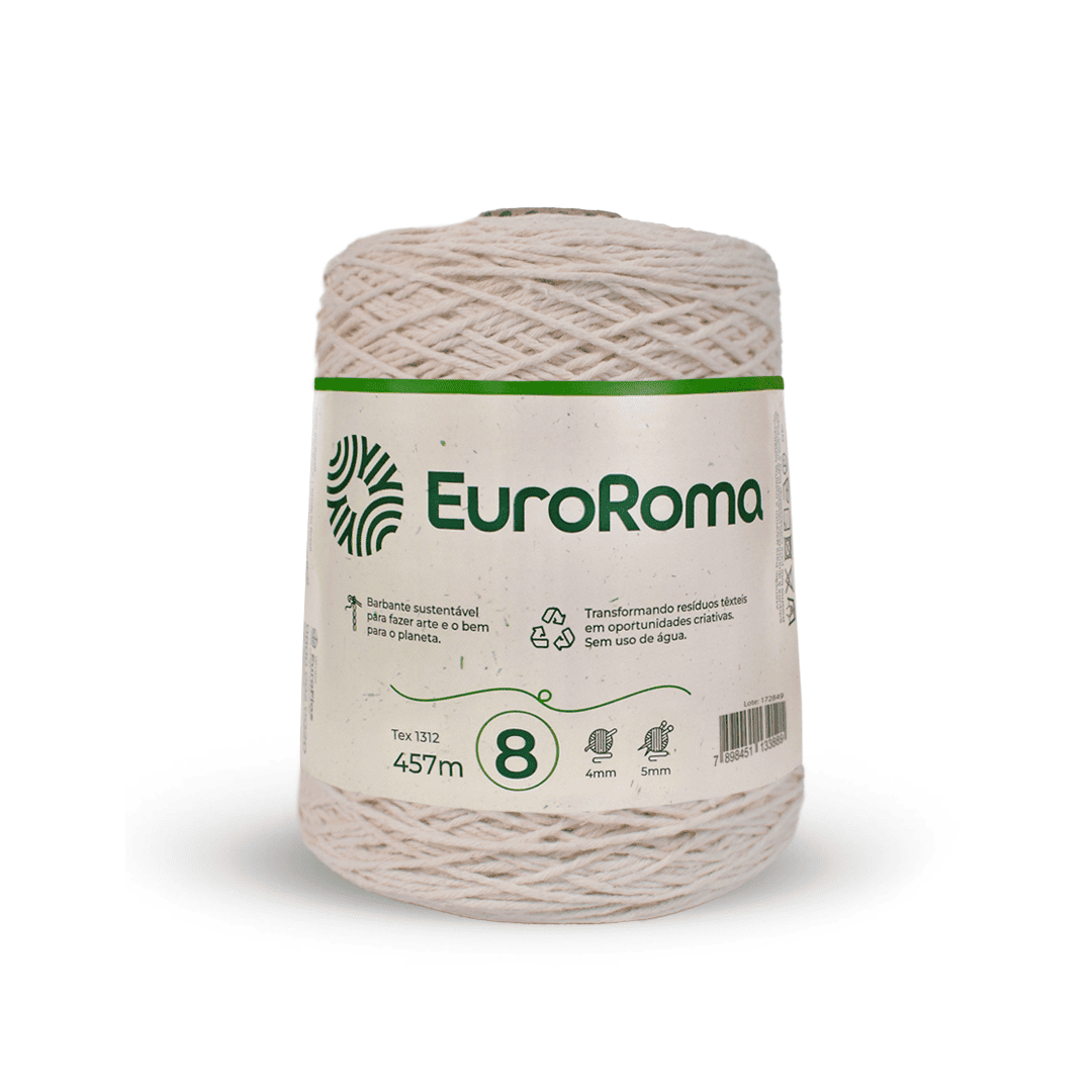 Barbante Cru EuroRoma - Ariel Malhas | Universo do Artesão