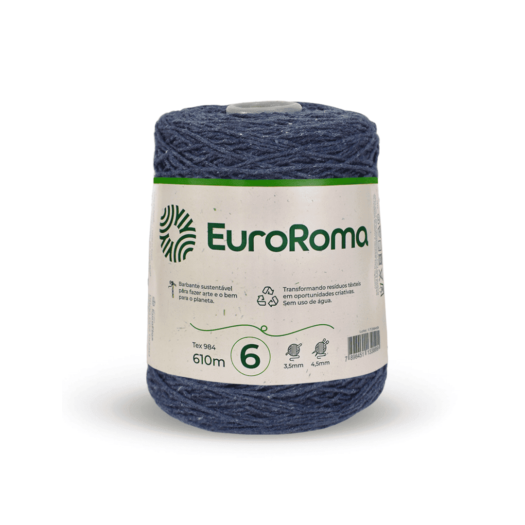 Barbante Jeans EuroRoma - Ariel Malhas | Universo do Artesão