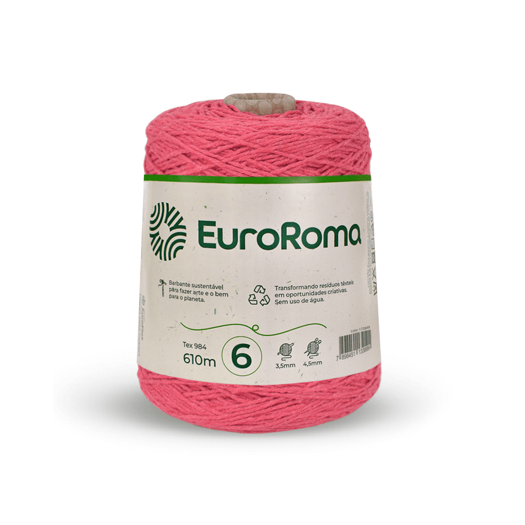 Barbante Melância EuroRoma - Ariel Malhas | Universo do Artesão