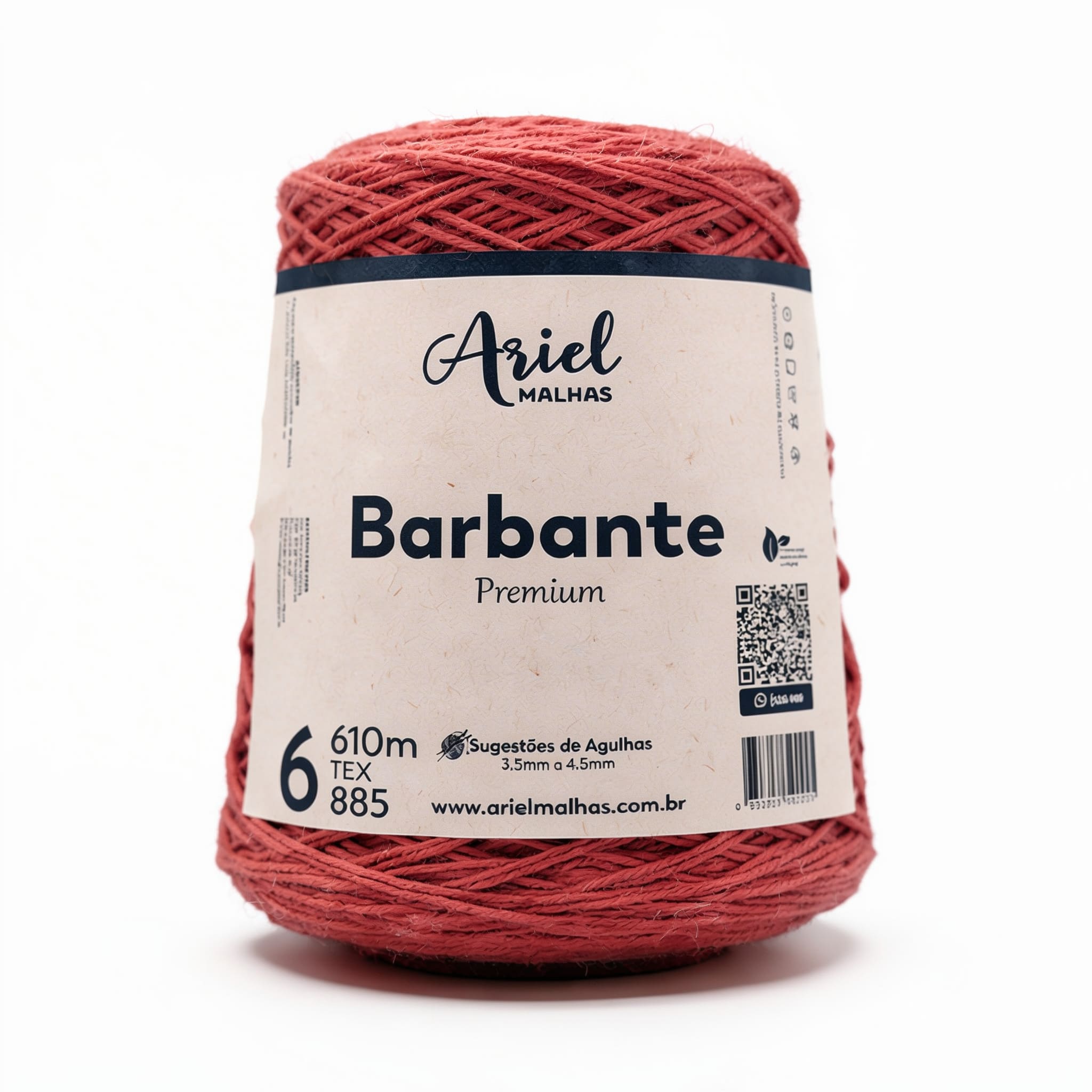 Barbante Melancia Premium - Ariel Malhas - Ariel Malhas | Universo do Artesão