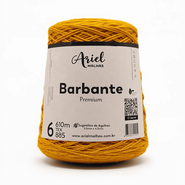 Barbante Mostarda Premium - Ariel Malhas