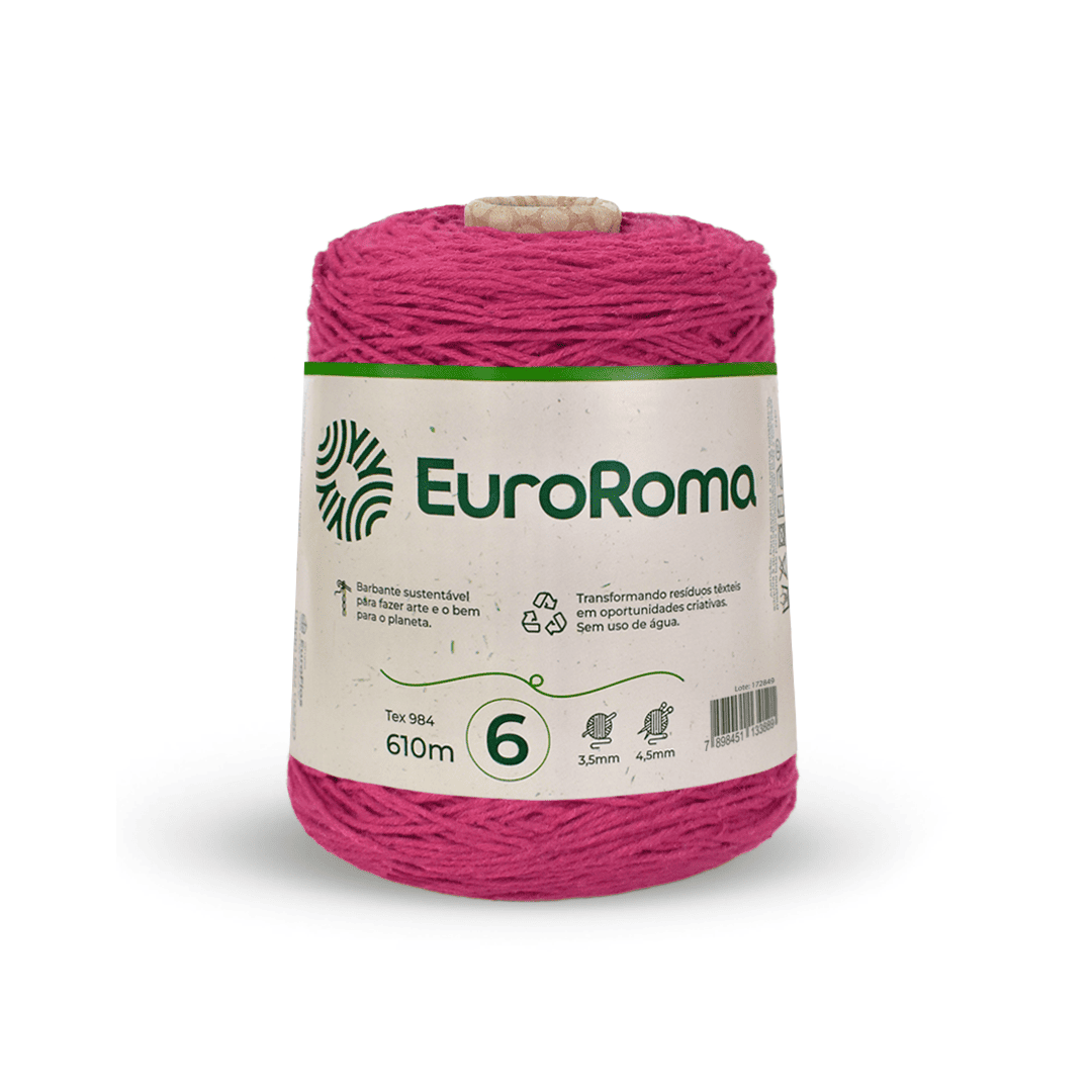 Barbante Pink EuroRoma - Ariel Malhas | Universo do Artesão