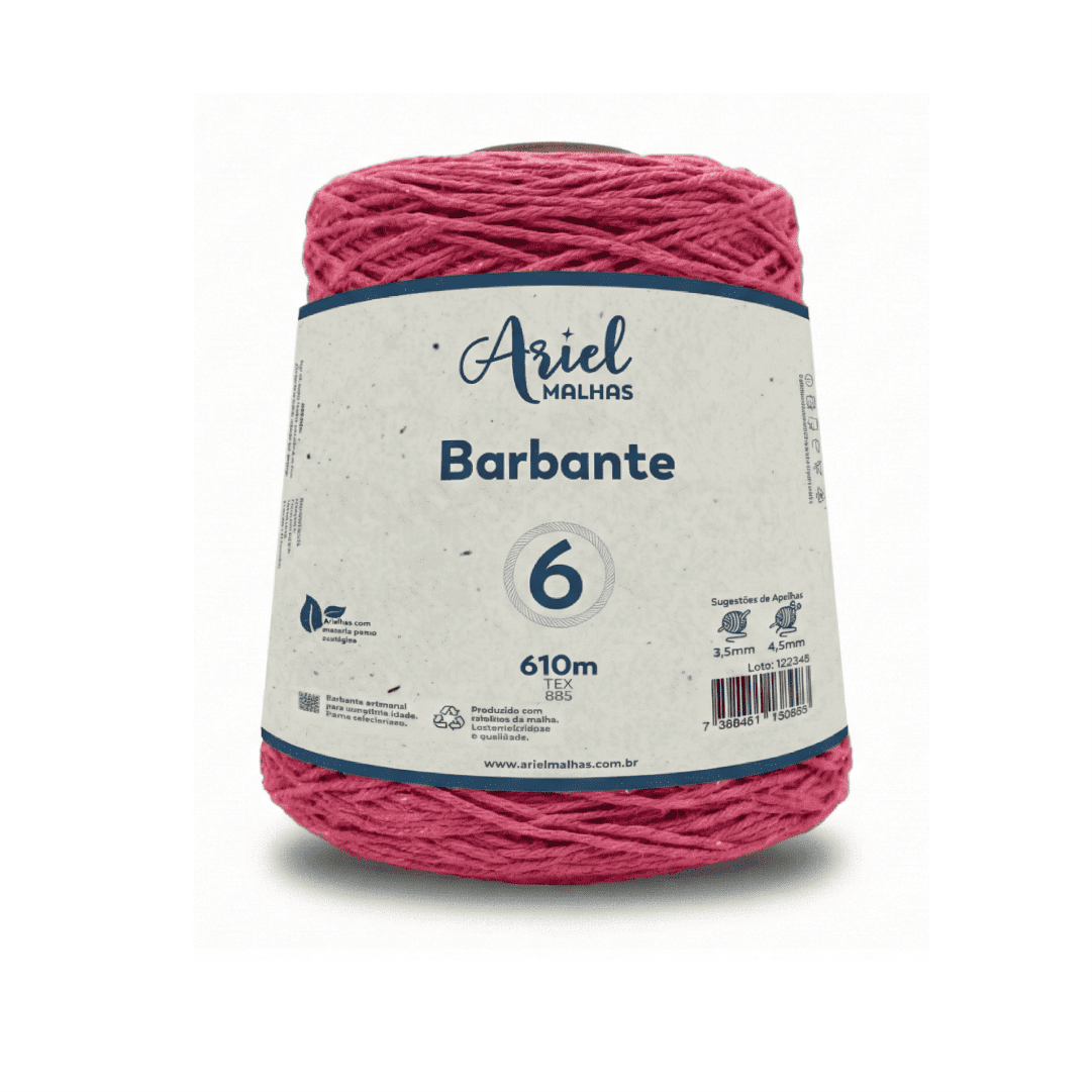 Barbante Rosa Ariel - Ariel Malhas | Universo do Artesão