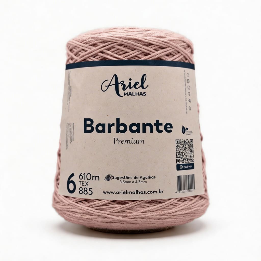 Barbante Rosa Bebê Premium - Ariel Malhas - Ariel Malhas | Universo do Artesão