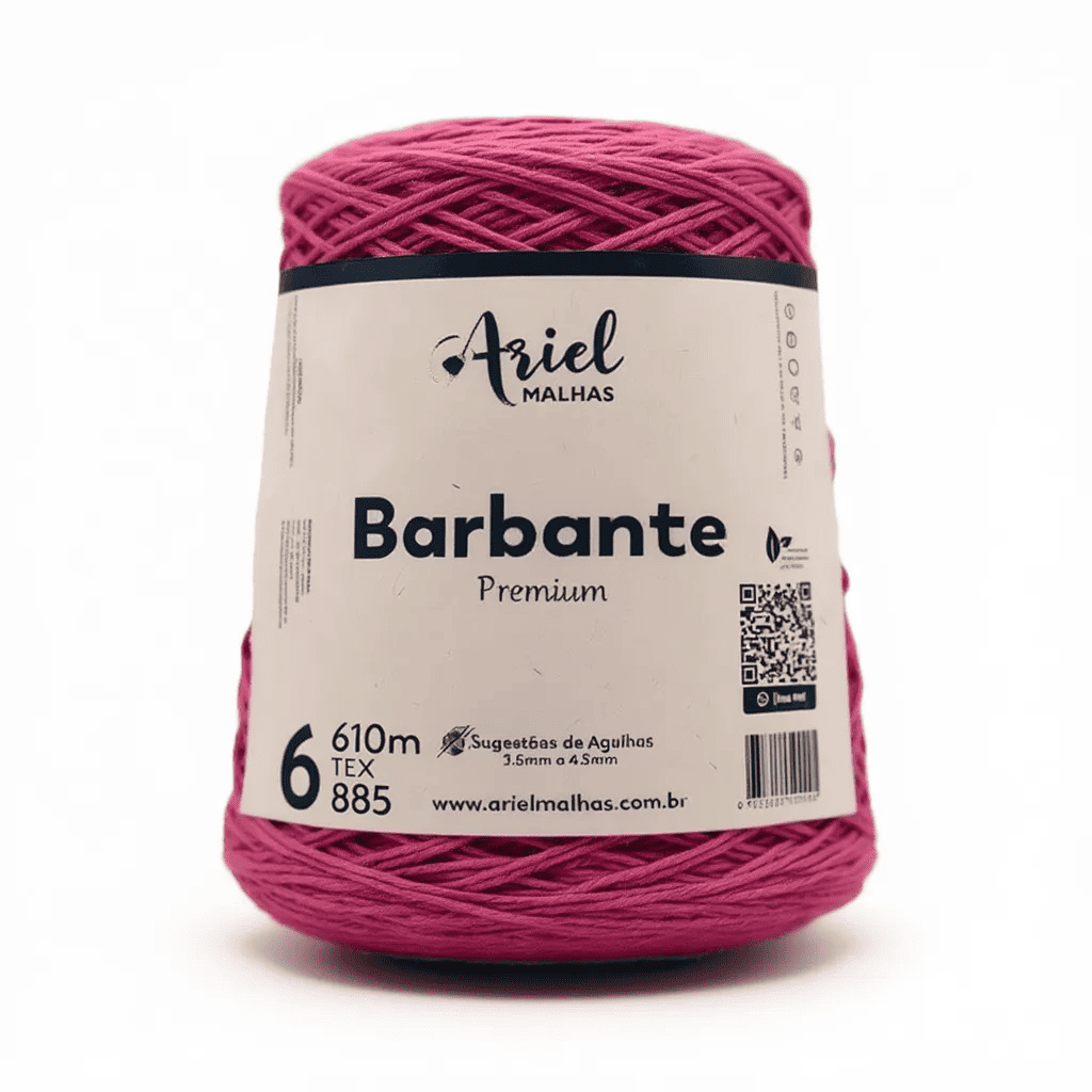 Barbante Rosa Premium - Ariel Malhas - Ariel Malhas | Universo do Artesão