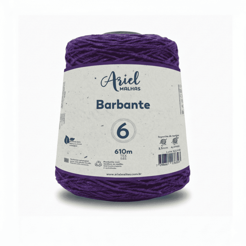 Barbante Roxo Premium - Ariel Malhas - Ariel Malhas | Universo do Artesão