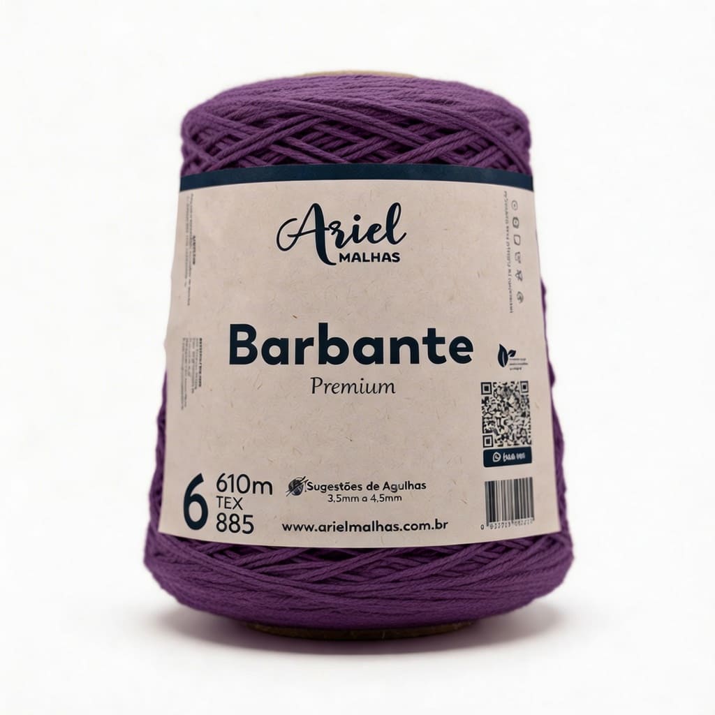 Barbante Roxo Premium - Ariel Malhas - Ariel Malhas | Universo do Artesão
