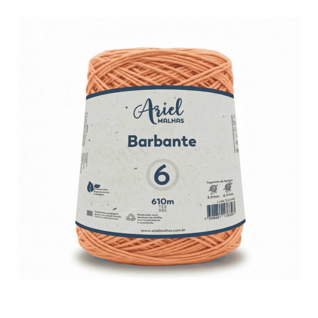 Barbante Salmão Premium - Ariel Malhas - Ariel Malhas | Universo do Artesão