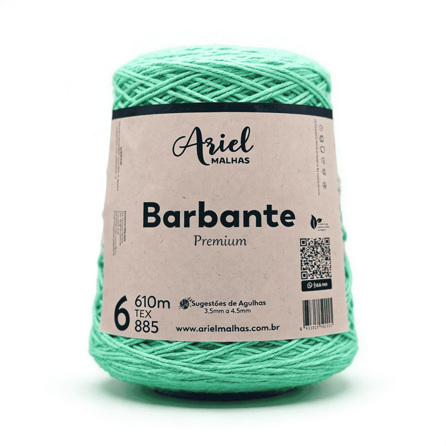 Barbante Verde Água Premium - Ariel Malhas