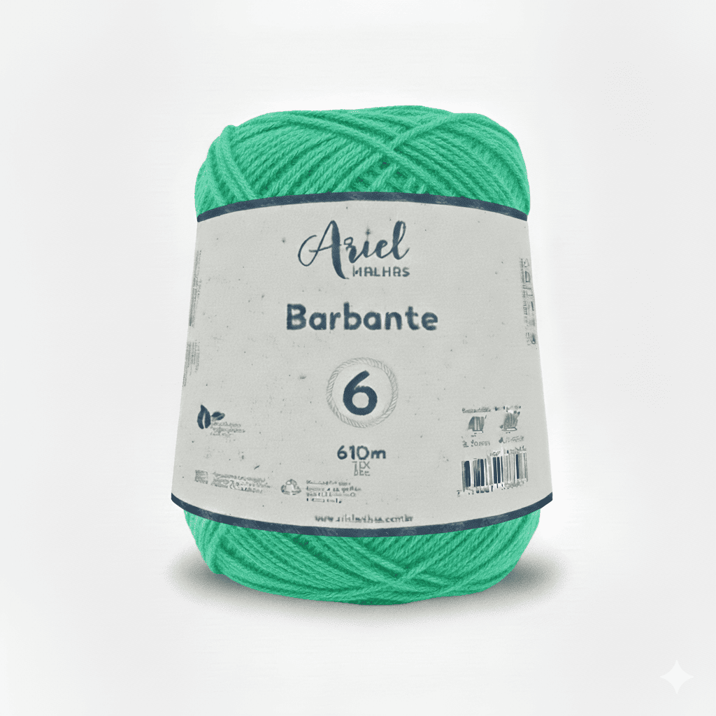 Barbante Verde Água Premium - Ariel Malhas - Ariel Malhas | Universo do Artesão
