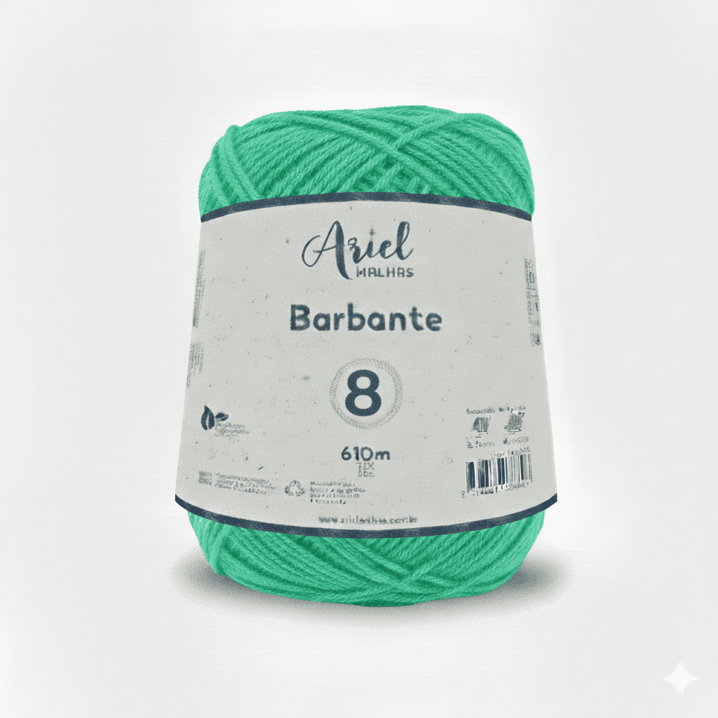 Barbante Verde Água Premium - Ariel Malhas - Ariel Malhas | Universo do Artesão