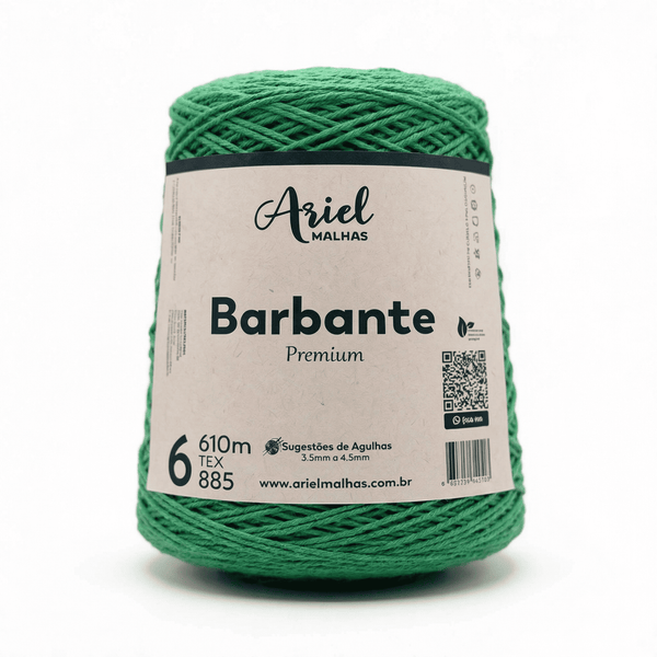 Barbante Verde Bandeira Premium - Ariel Malhas